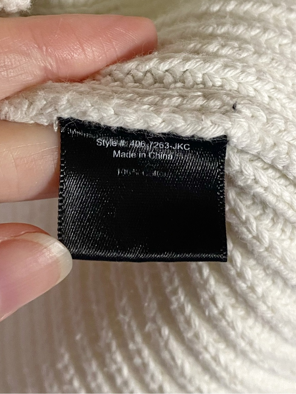 Jenni Kayne Cotton Fisherman Sweater Ivory - Picture 6 of 6